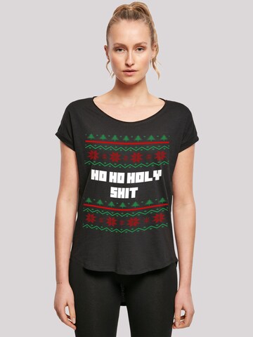 F4NT4STIC Shirt 'Ho Ho Holy' in Black: front