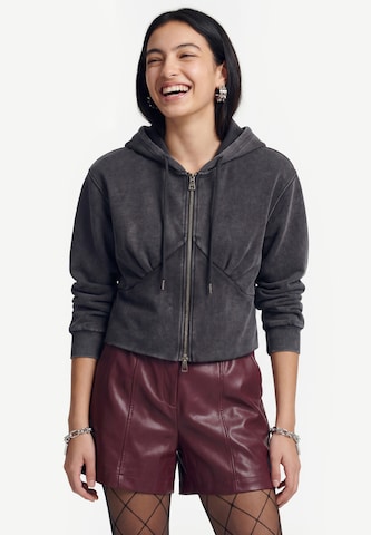 Veste de survêtement myMo ROCKS en gris : devant
