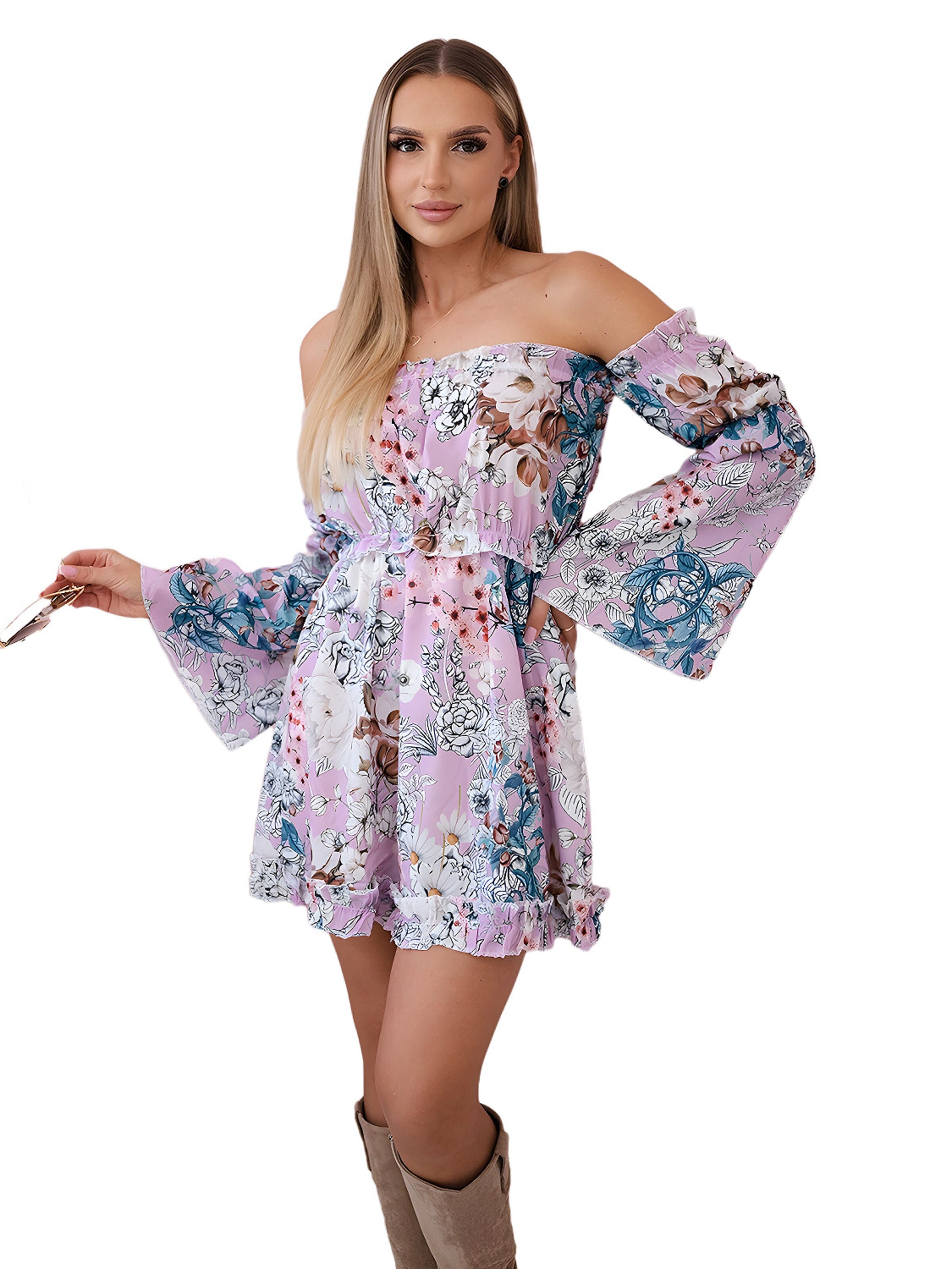 Lumera Jurk in Lila: voorkant
