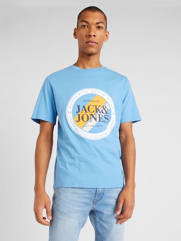 JACK & JONES - Camiseta 'LOOF' en azul: frente