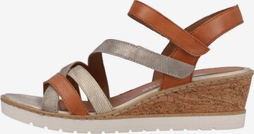 REMONTE Strap Sandals in Brown