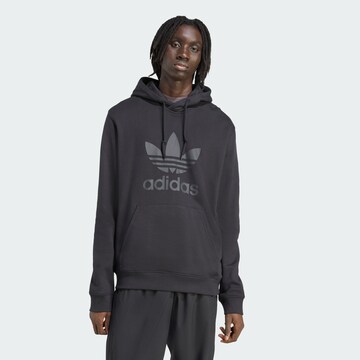 ADIDAS ORIGINALS Sweatshirt 'Adicolor Classics Trefoil' in Black: front