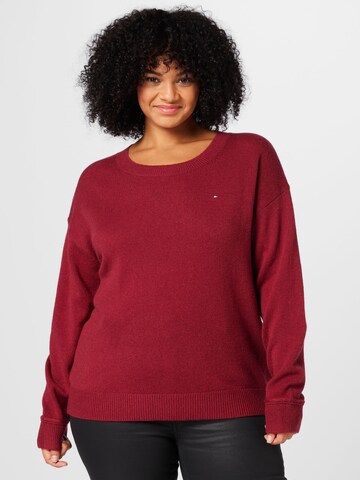 Tommy Hilfiger Curve Pullover in Rot: predná strana