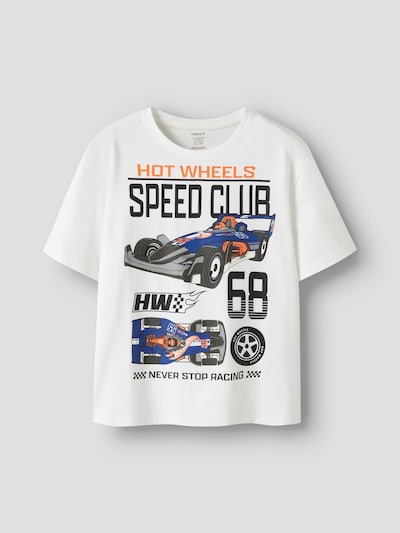 NAME IT Shirt 'Hot Wheels' in 122-128 in Black / White, Item view