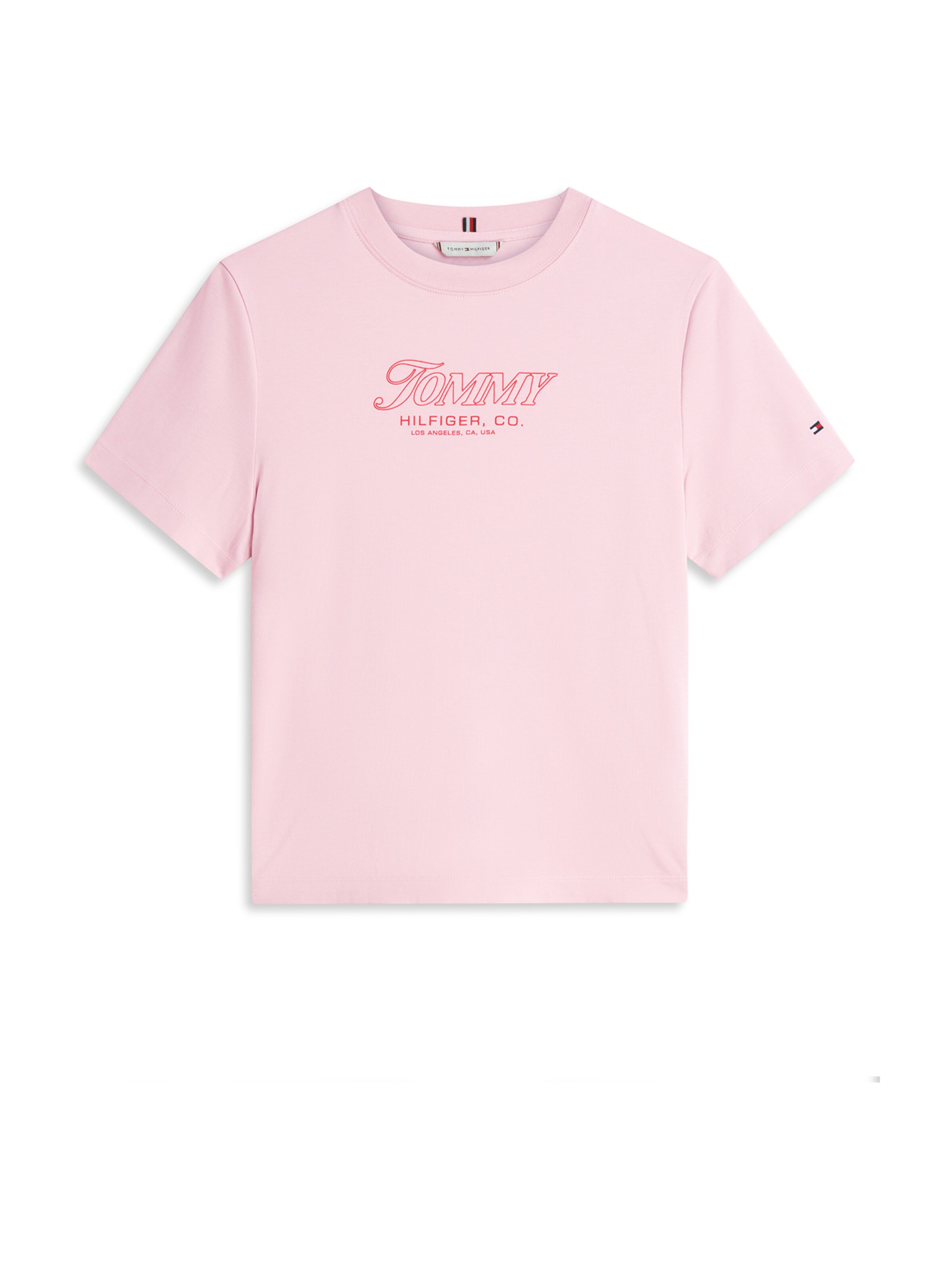 TOMMY HILFIGER Тениска в розово: отпред