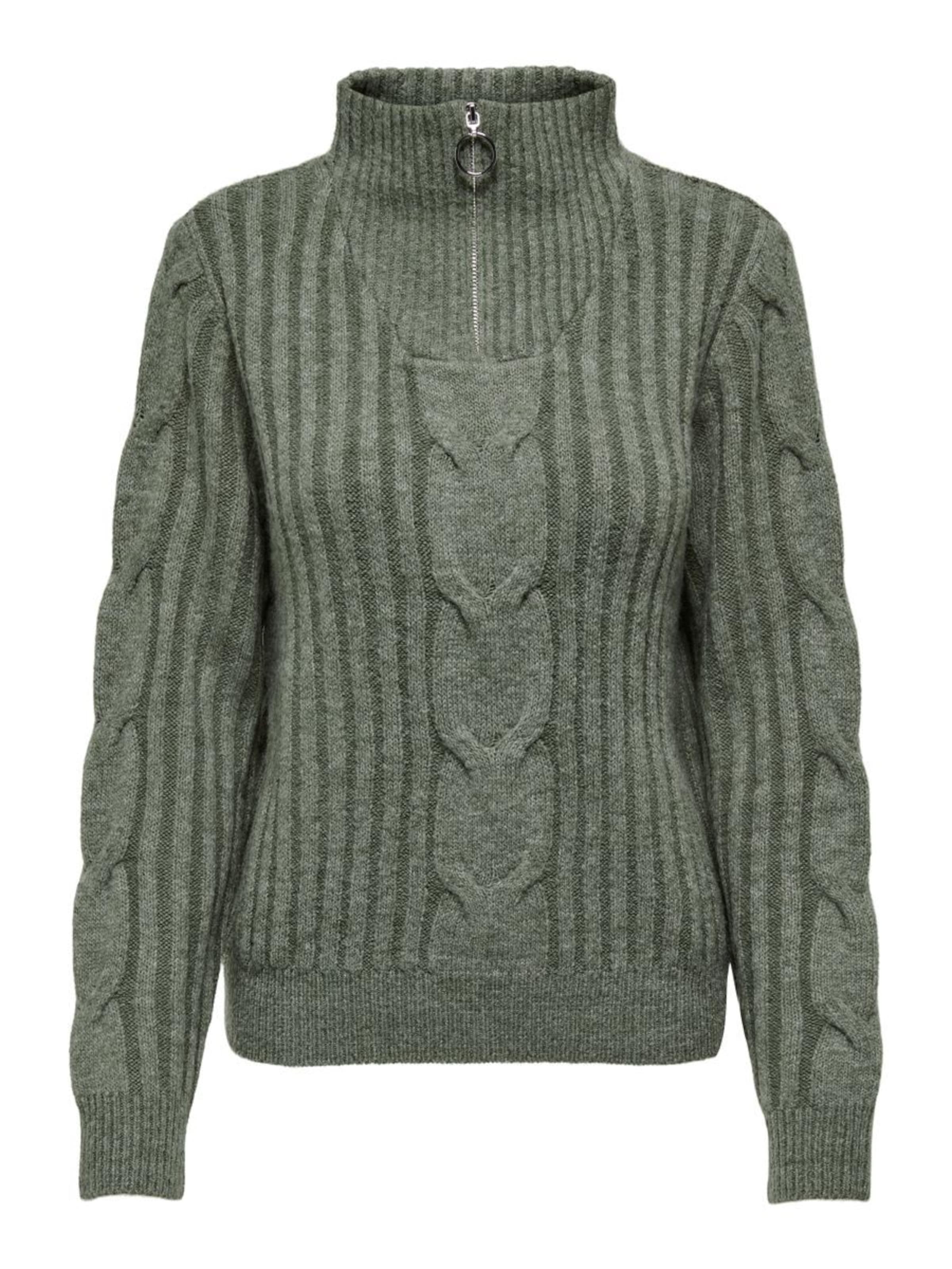 JDY Sweater 'JDYANDREA' in Green: front