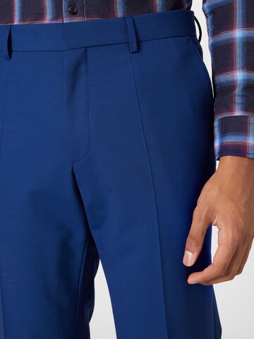 Regular Pantalon à plis 'Lenon' BOSS en bleu