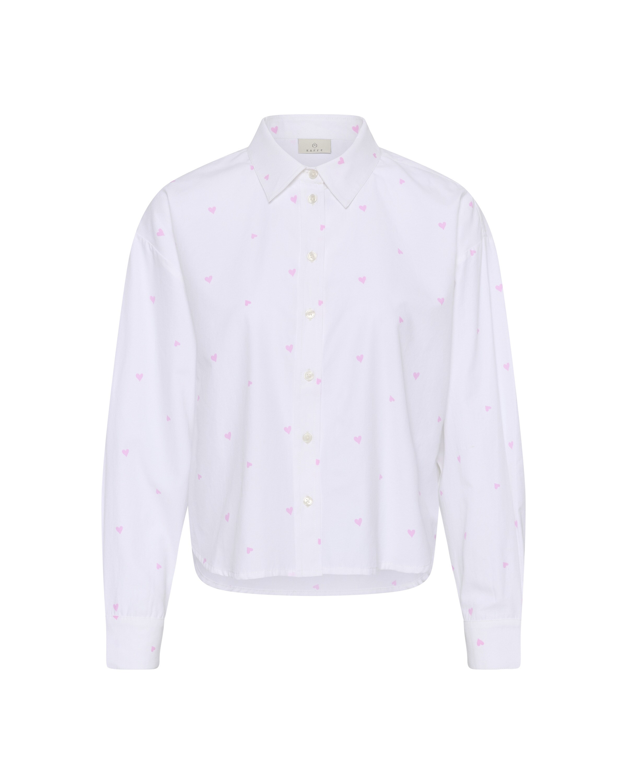 Kaffe Blouse 'KAGiulia' in de kleur Pastelroze / Wit, Productweergave