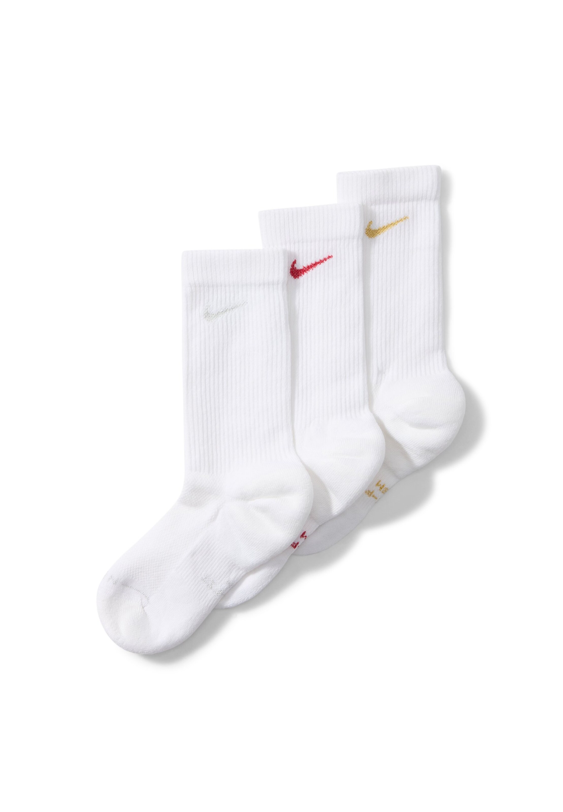 NIKE Socken 'ED ELVD' in 34-38 in honig / rot / weiß, Produktansicht