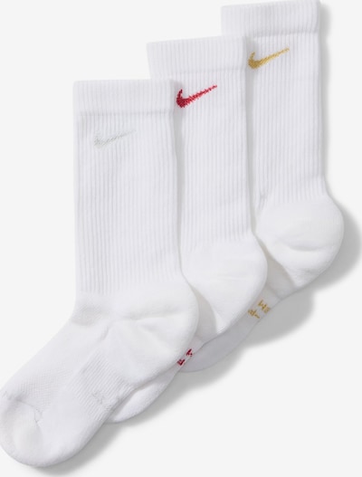 NIKE Socken 'ED ELVD' in 34-38 in honig / rot / weiß, Produktansicht