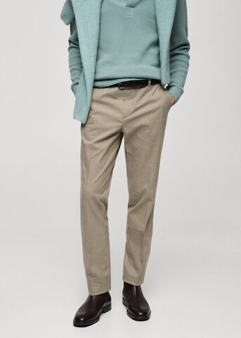 MANGO MAN Regular Hose 'Brest' in Beige: Vorderseite