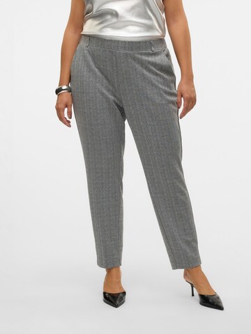 Vero Moda Curve Regular Broek 'SILVA' in Grijs: voorkant