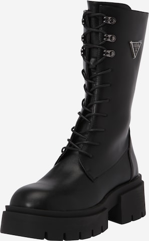 GUESS Lace-Up Ankle Boots 'Lillian' in Black: front