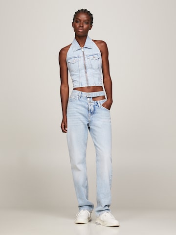 Regular Jeans 'JULIE STRAIGHT' de la Tommy Jeans pe albastru