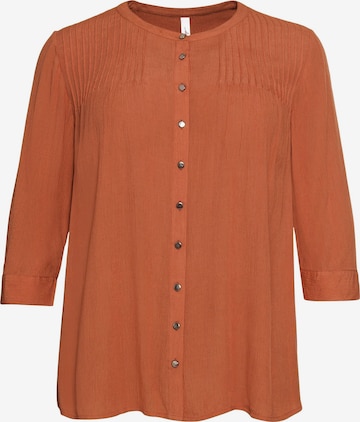 SHEEGO Blouse in Oranje: voorkant