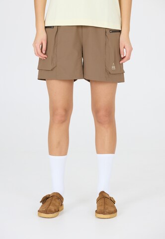 SOS Regular Sportbroek 'Mayon' in Bruin: voorkant