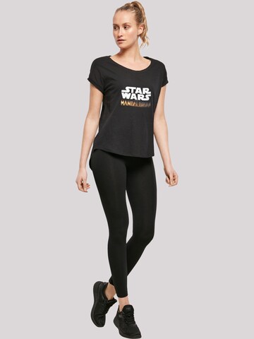 F4NT4STIC T Shirt 'Star Wars The Mandalorian Logo' in Schwarz
