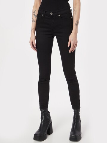 Slimfit Jeans de la HUGO pe negru: față