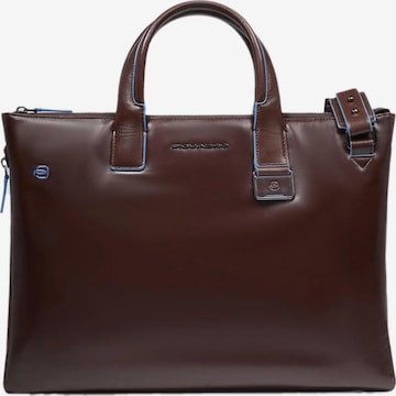 Sac d’ordinateur portable Piquadro en marron : devant