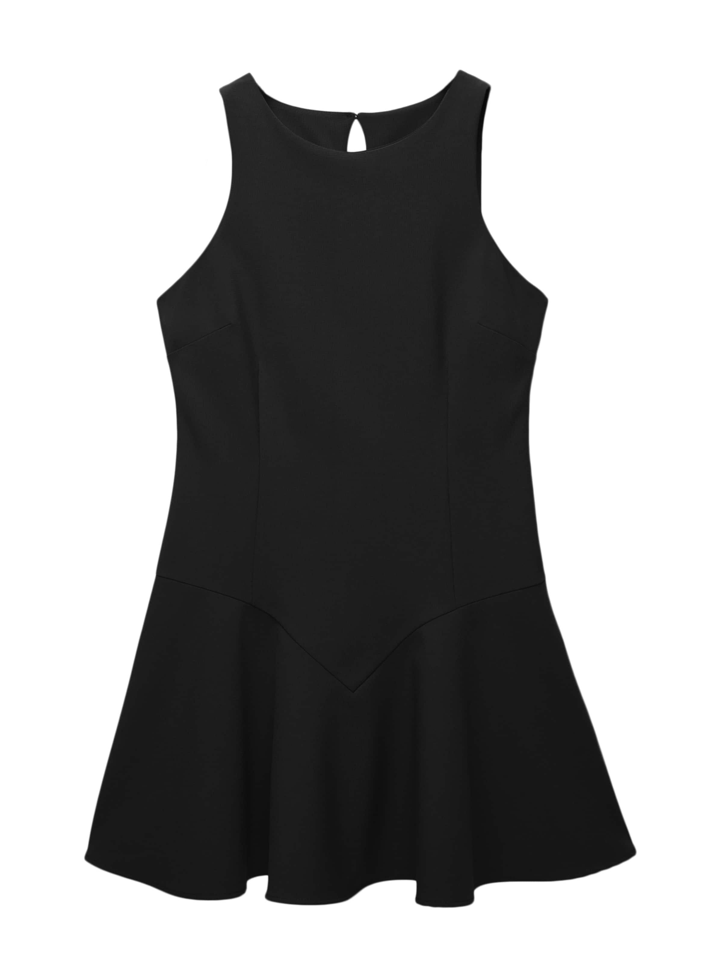 Pull&Bear Kleid in Schwarz: Vorderseite