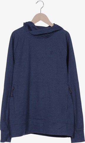 Fjällräven Sweatshirt & Zip-Up Hoodie in L in Blue: front