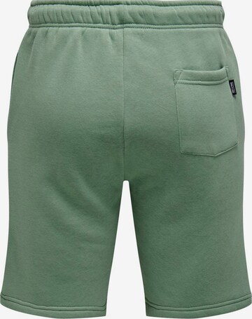 Only & Sons Loosefit Shorts 'Ceres' in Grün