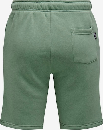Loosefit Pantalon 'Ceres' Only & Sons en vert