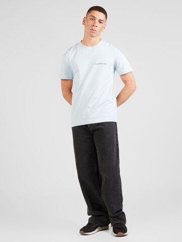 T-Shirt 'INSTITUTIONAL' Calvin Klein Jeans en bleu