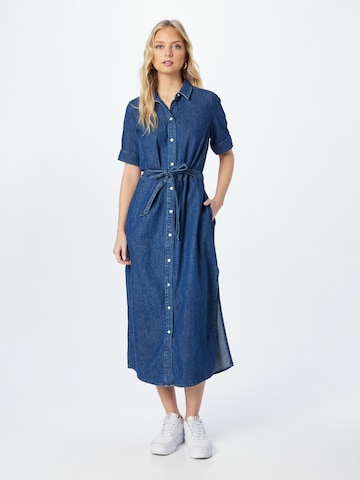 Robe-chemise FRAME en bleu : devant