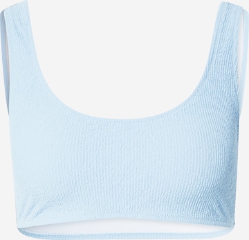 Champion Authentic Athletic Apparel Bustier Bikinitop in Blauw: voorkant