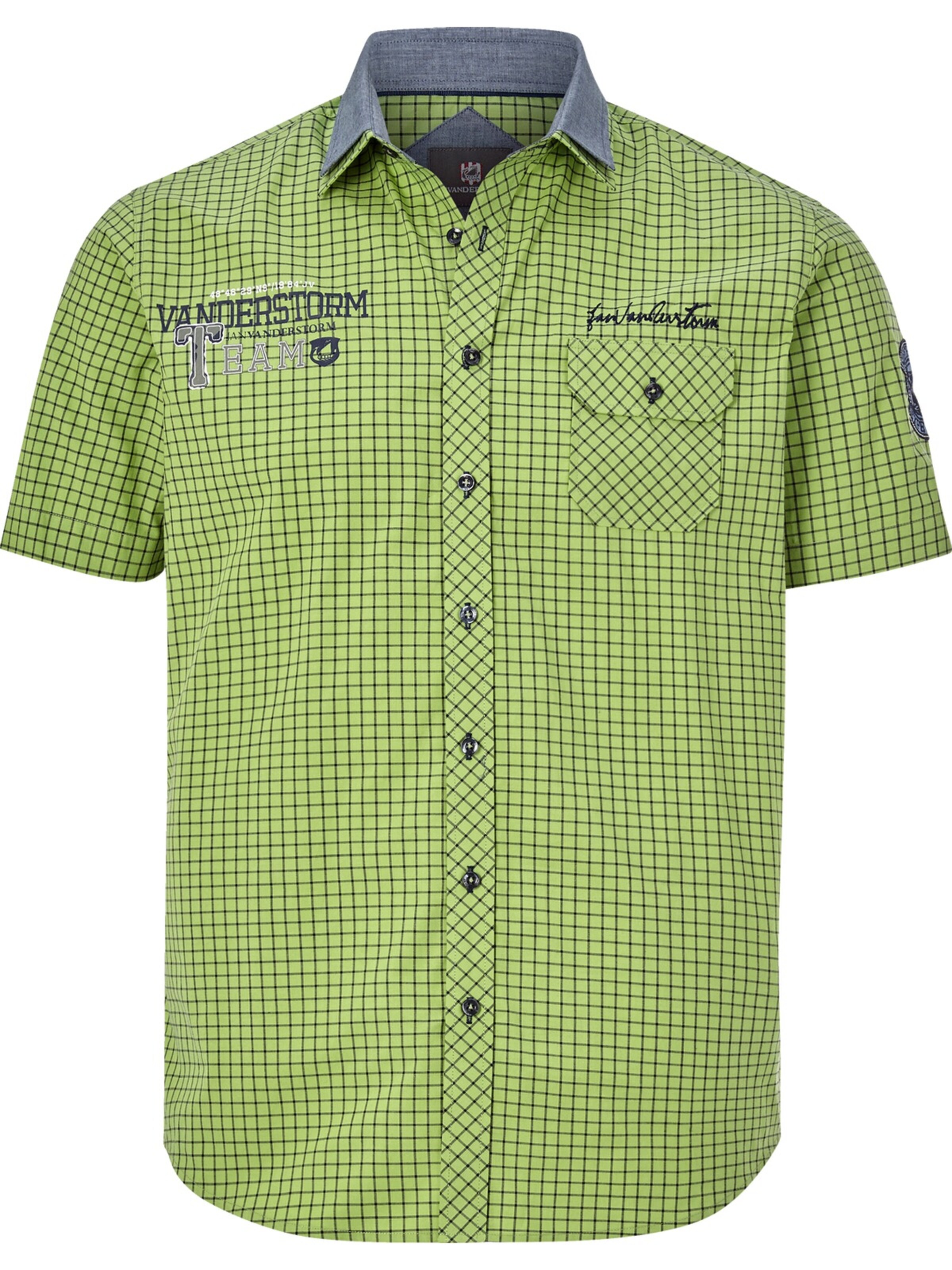 Jan Vanderstorm Regular fit Button Up Shirt 'Rutger' in Green: front