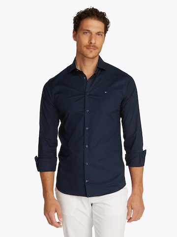 TOMMY HILFIGER Slim fit Πουκάμισο σε μπλε: μπροστά