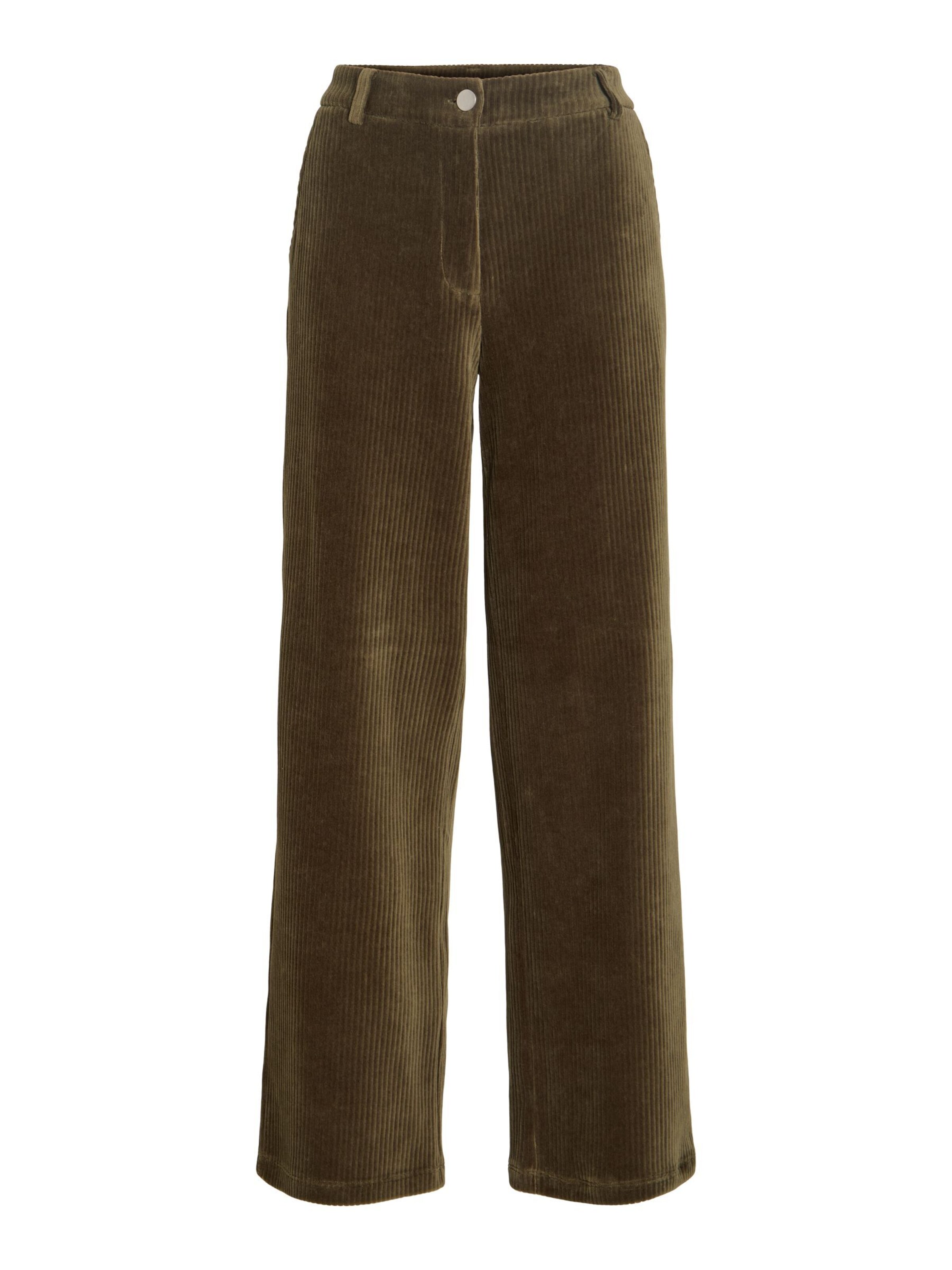 Wide Leg Pantalon VILA en vert : devant