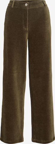 Wide Leg Pantalon VILA en vert : devant
