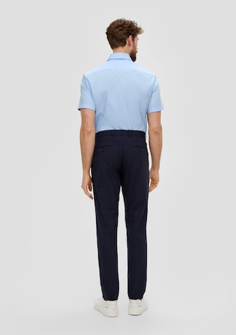 s.Oliver BLACK LABEL Slim fit Button Up Shirt in Blue: back