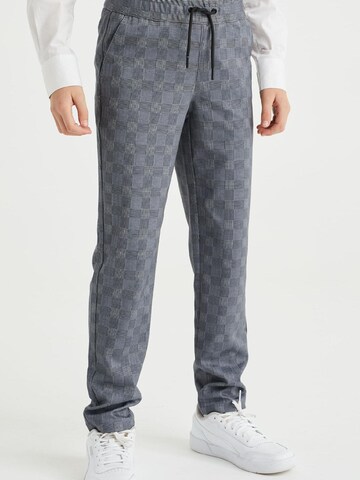 Coupe slim Pantalon WE Fashion en gris : devant