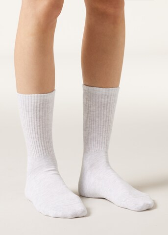CALZEDONIA Socks in Grey: front