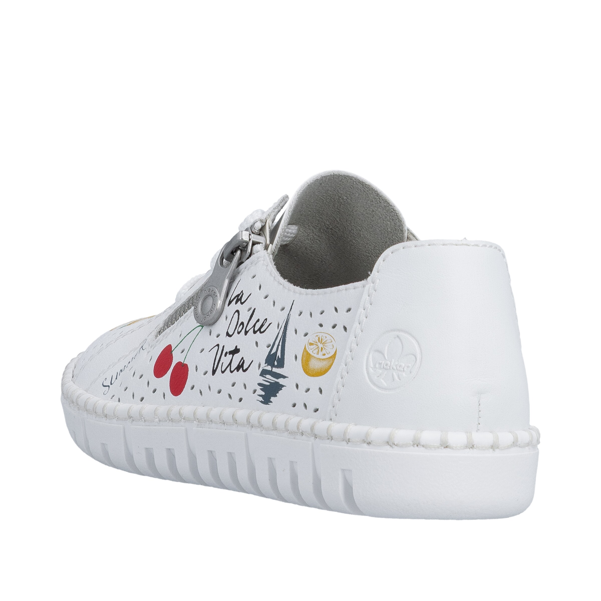 Baskets basses Rieker en blanc