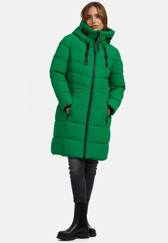 MARIKOO Winter coat 'Natsukoo XVI' in Green: front
