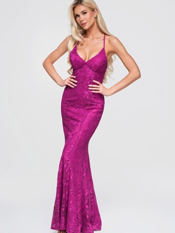 Ombre Evening dress in Pink