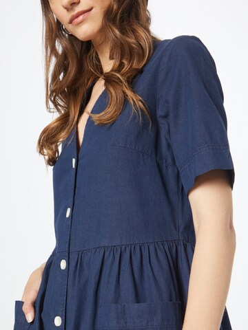 Monki Shirt Dress in Blue