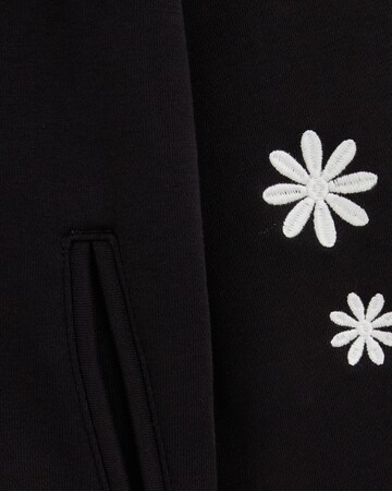 WE Fashion - Sudadera con cremallera en negro