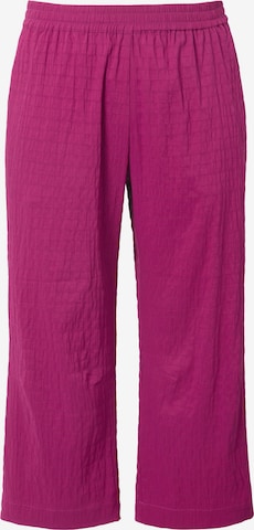 Pantalon Ulla Popken en rose : devant