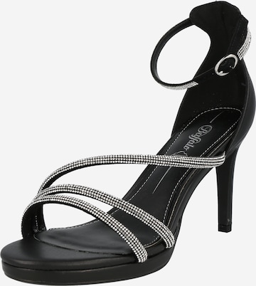 BUFFALO Páskové sandály 'SERENA' – černá: přední strana
