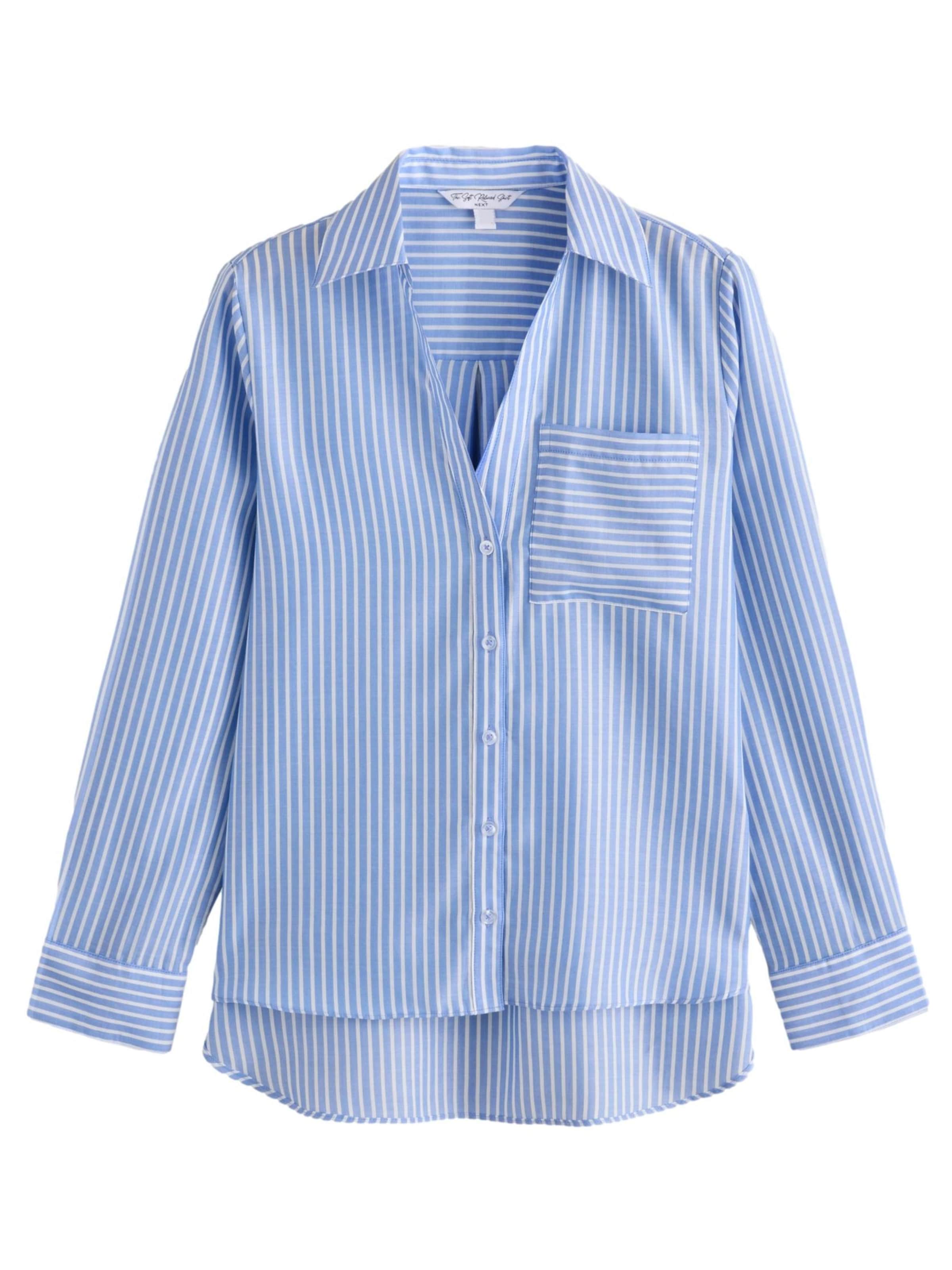 Next Блуза в гълъбово синьо / бяло, Преглед на продукта