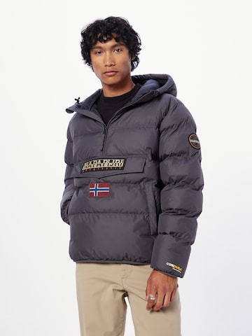 NAPAPIJRI Зимняя куртка 'RAINFOREST' в Серый: спереди