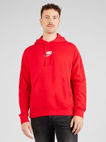 Sweat-shirt Nike Sportswear en rouge : devant