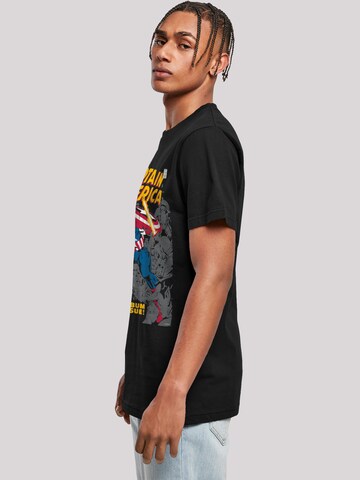 F4NT4STIC Shirt 'Marvel Captain America Album Issue Cover' in Black