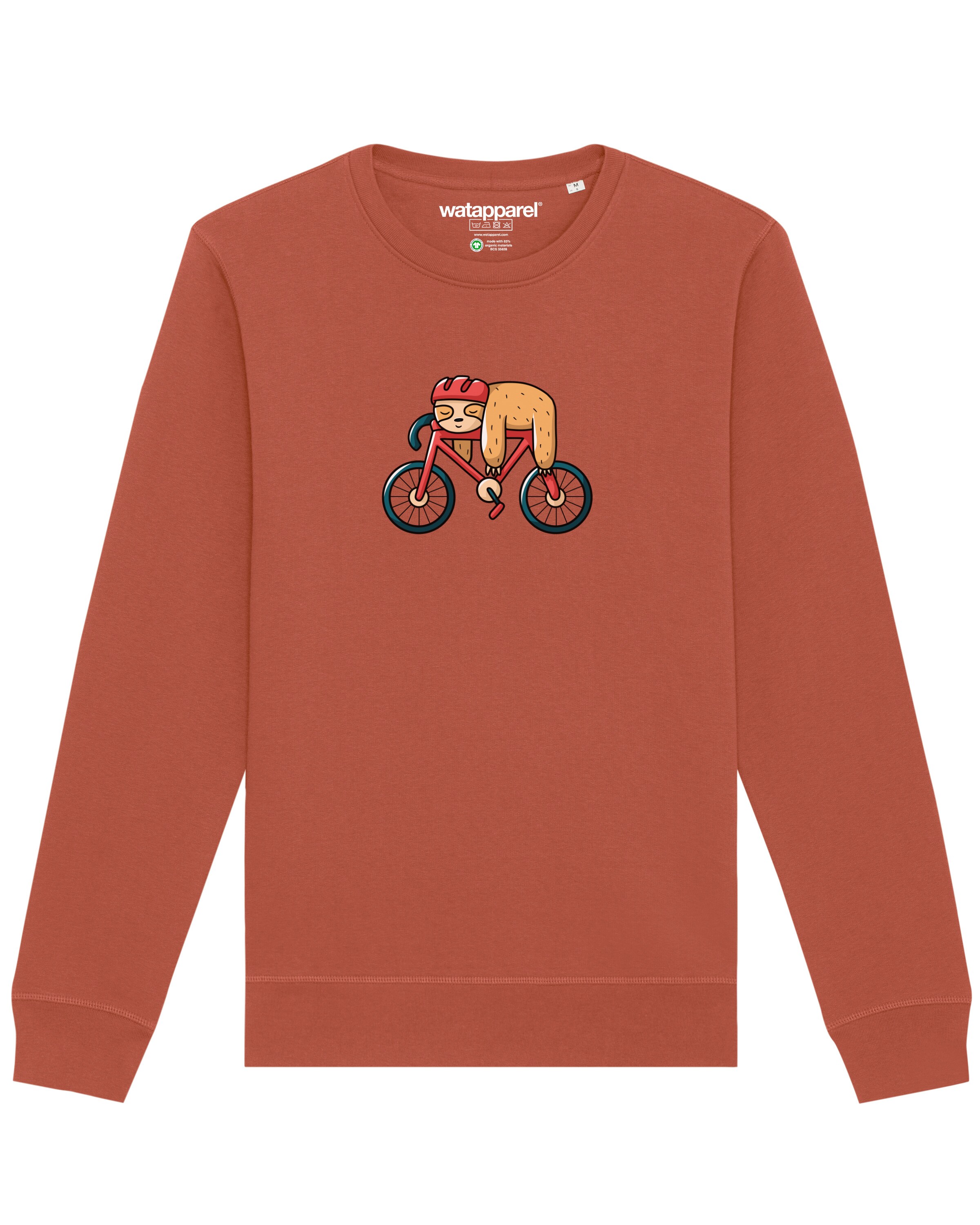 Sweat-shirt ' Sloth ' Watapparel en marron : devant
