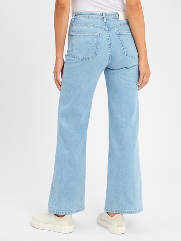 OPUS Wide Leg Hose 'Miva Palazzo Paris' in Blau